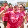 Pre-Orientation trip leaders welcome first-years on move-in day, 2021.