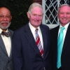Linwood Holton ’44, former governor of Virginia, with President Ken Ruscio ’76 and Professor Ted DeLaney ’85.